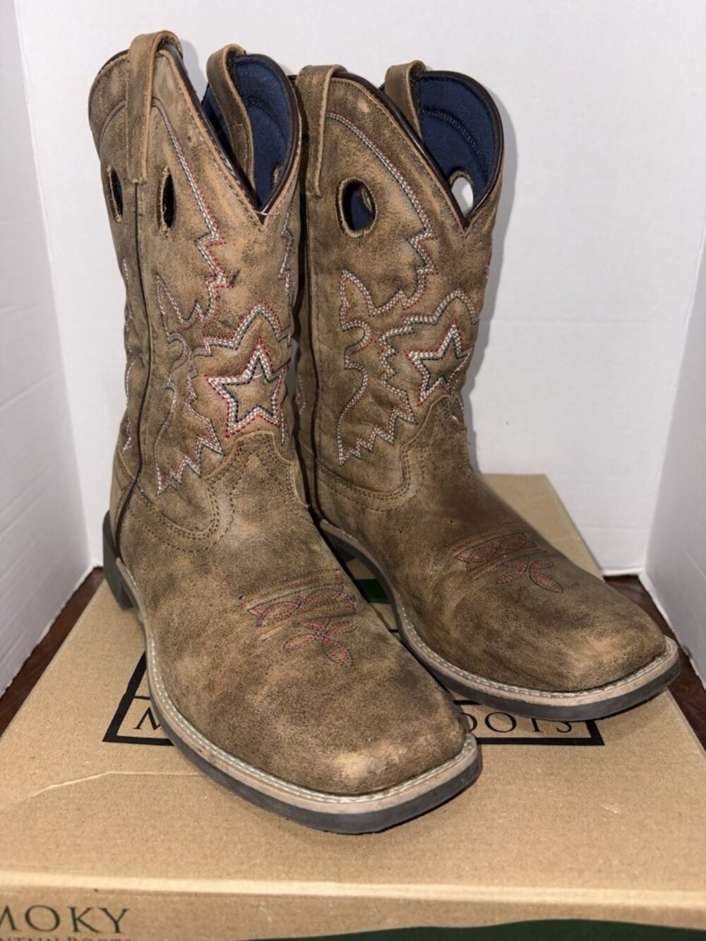Smoky Mountain Boots Youth 7 Brown Leather Western Cowboy Style 3112Y